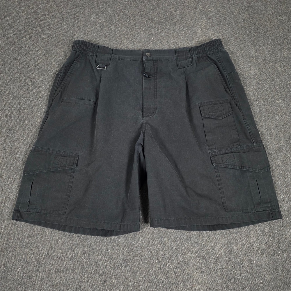Propper Tactical Cargo Shorts Mens 42 (37") Black Ripstop Utility Workwear - Picture 1 of 8
